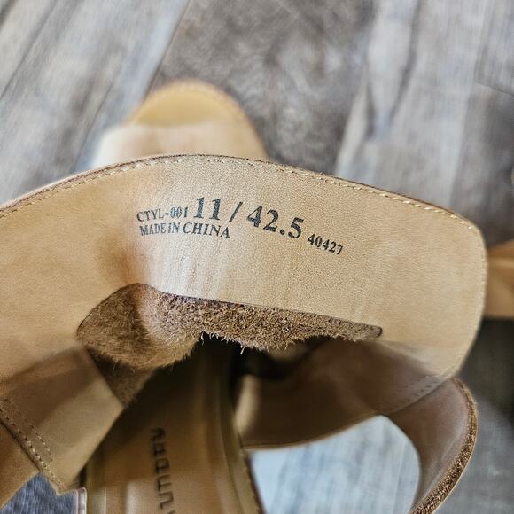 Western Leather Ankle Booties Suede Chinese Laundry Caleb Womens 11 Block Heel - Picture 16 of 16